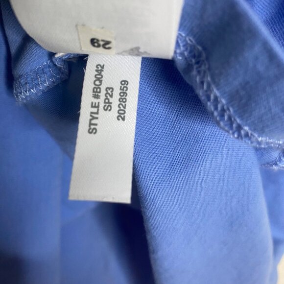 J.Crew Re-Imagined Dress Womens XXL Blue Cotton Short Sleeve Stretch Coastal - Picture 6 of 10